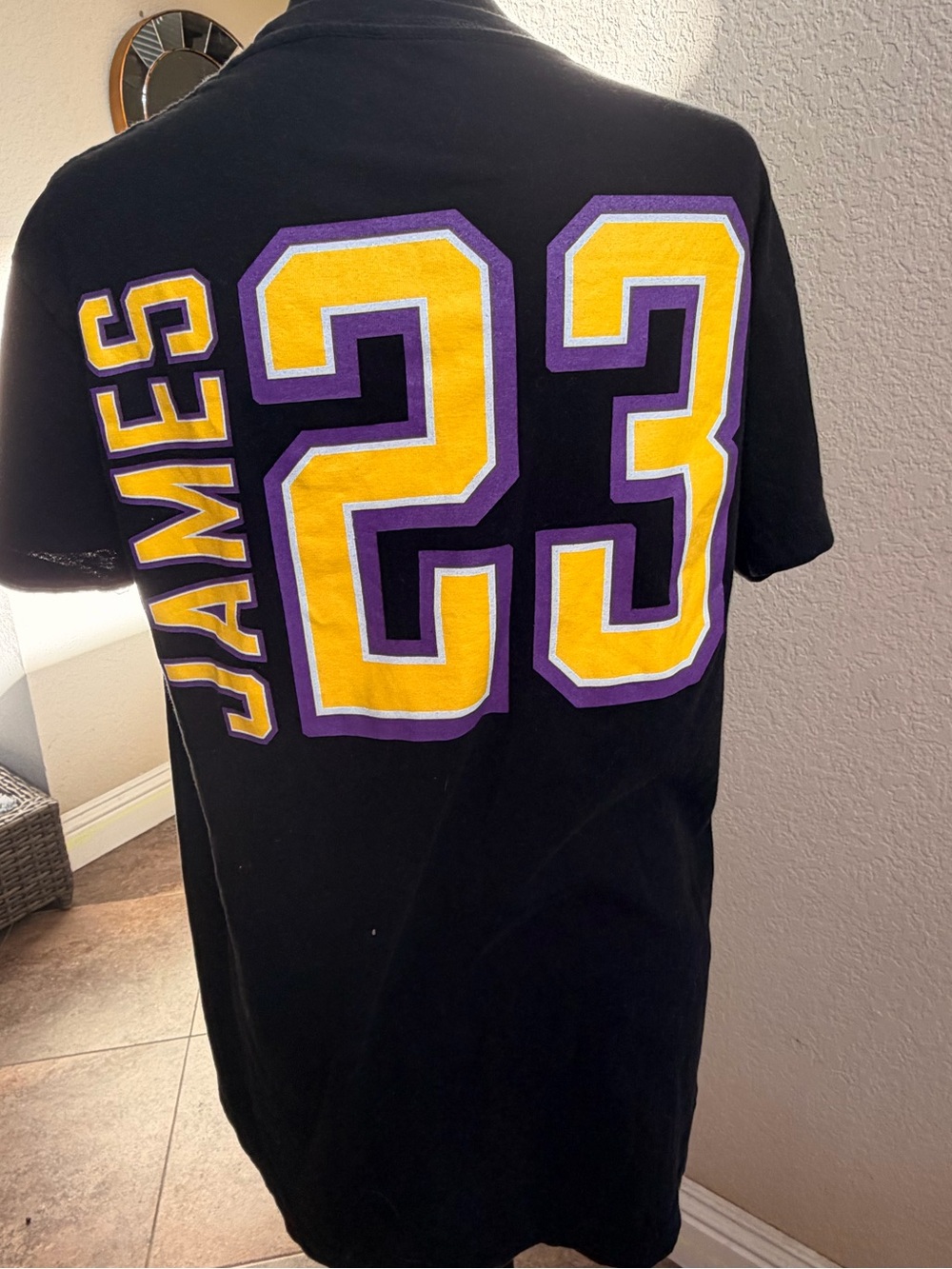 🏀JAMES 23 Graphic Tee w/ Yellow & Purple Accents